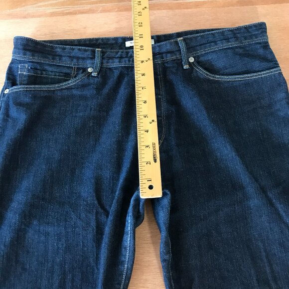 Levi's Made & Crafted Ruler Straight Jeans Men 36x31 Blue Button Fly Mid Rise - Picture 9 of 13